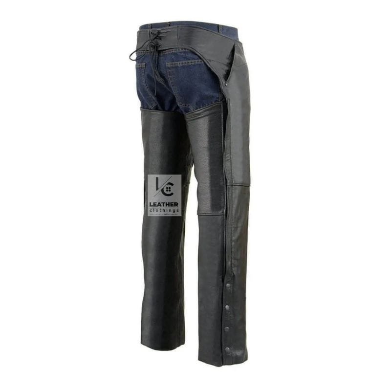 Stylish Black Motorcycle Chaps for Men | MLC8 - Image 2