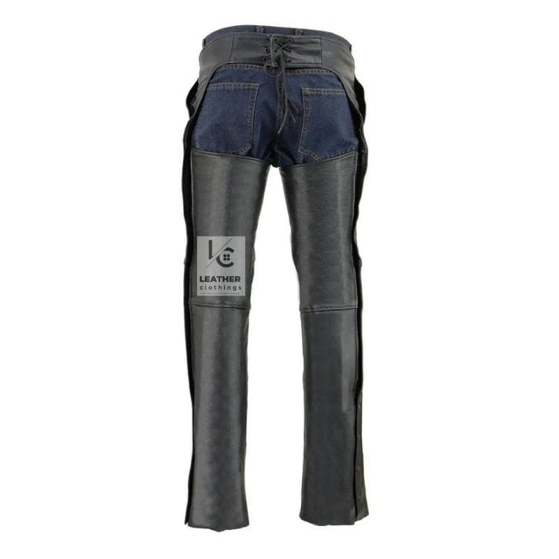 Stylish Black Motorcycle Chaps for Men | MLC8 - Image 3