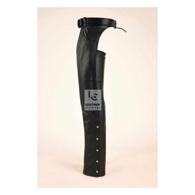 Real Leather Chaps for Motorcycle Riders