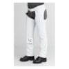Ladies White Leather Biker Chaps