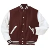 Brown Varsity Jacket - Letterman Jacket