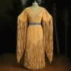 Boho Cowgirl Suede Dress Women