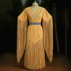 Boho Cowgirl Suede Dress Women
