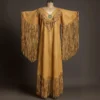 Handmade Long Fringes Suede Dress