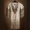 Boho Fringe Dress Womens – Handmade Western Style Dress
