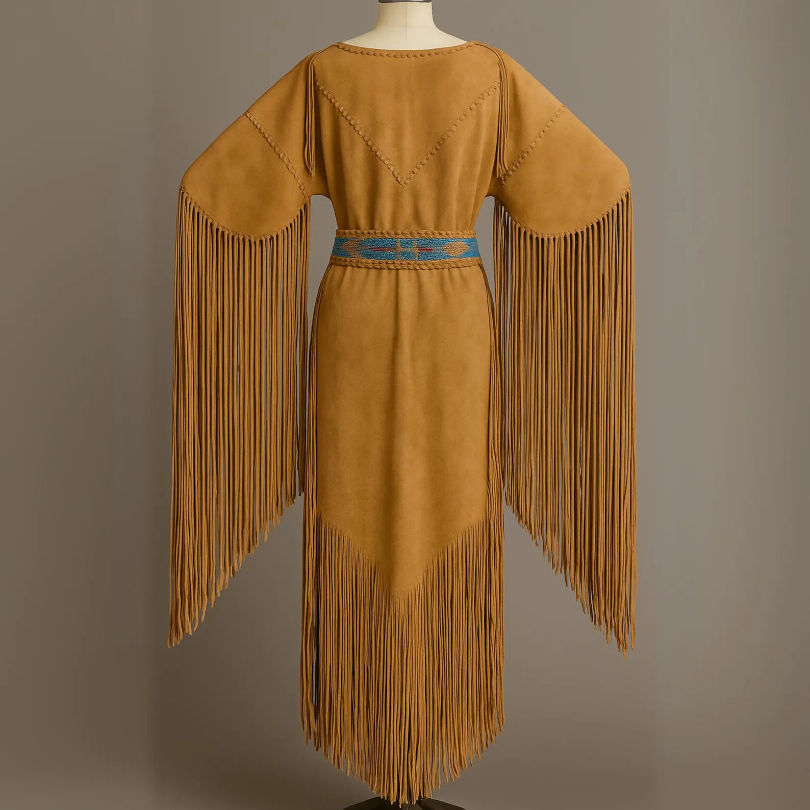 Handmade Western Maxi Dress Womens - Image 2