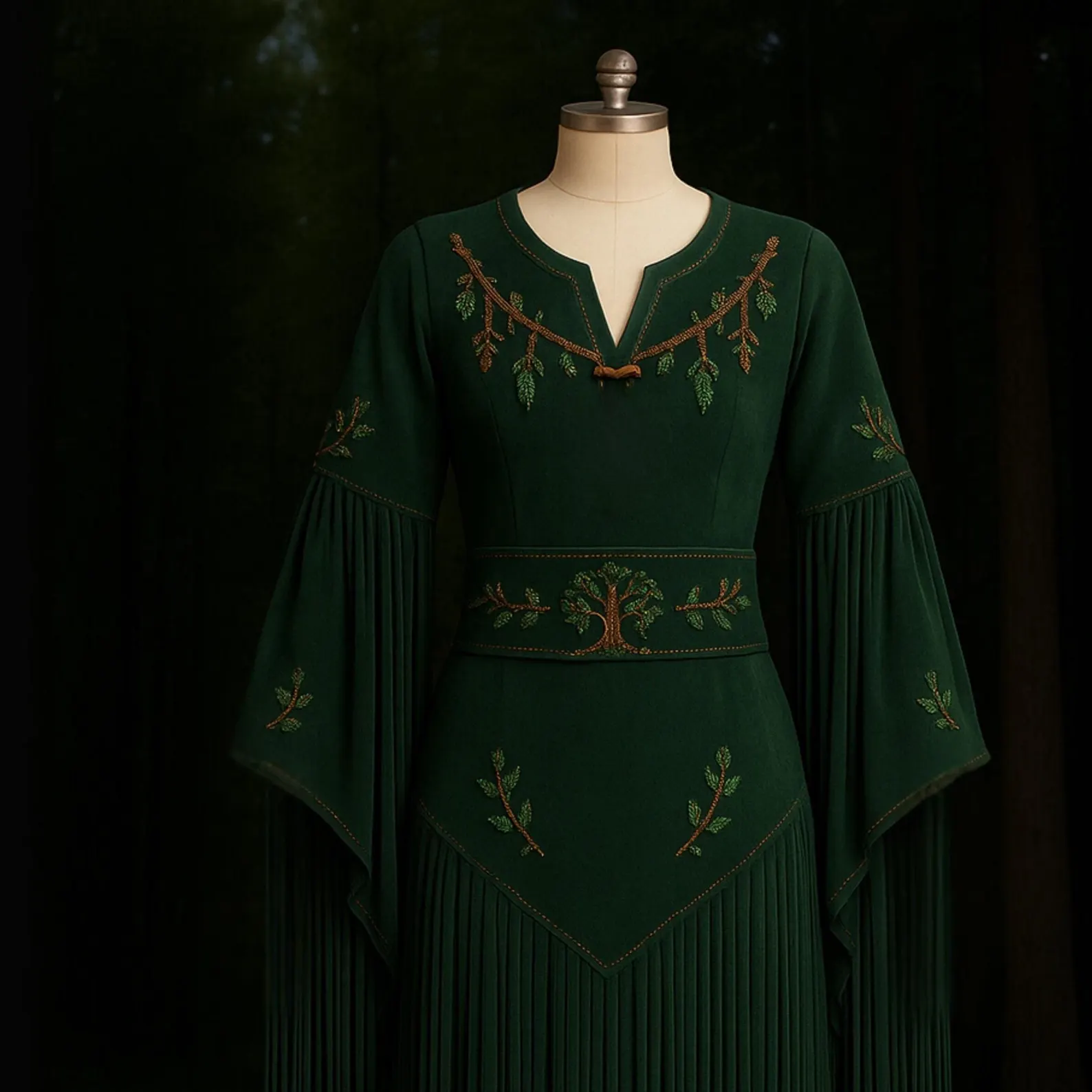 Boho Cowgirl Suede Fringe dress for Women - Image 2