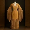 Boho Cowgirl Fringe Maxi Dress