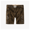 Men's Dark Brown Leather Lederhosen