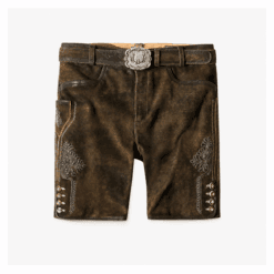 Men's Dark Brown Leather Lederhosen