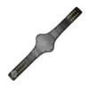 Compatible WWE Hogan 1986 Championship replacement leather strap in black genuine leather with gold snaps