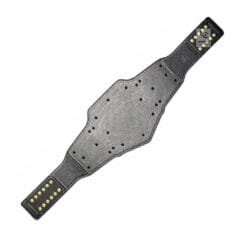 Compatible WWE Undisputed Championship replacement real leather strap in black genuine leather